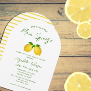 Huvudsaklig Lemon-Möhippa Inbjudningar
