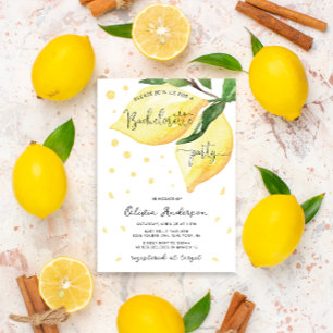Huvudsaklig Lemon Squeeze Systerfest Inbjudningar
