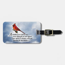 Huvudsaklig minnes- dikt bagagebricka