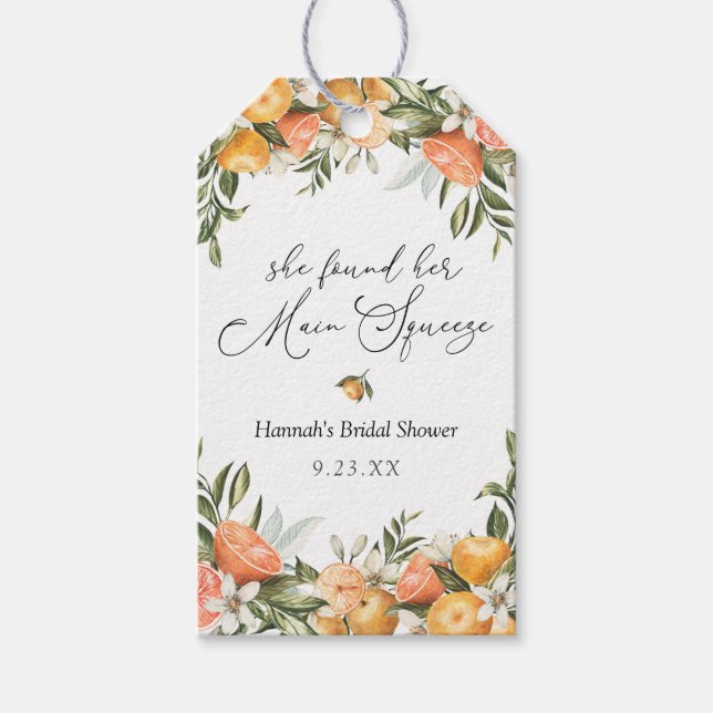 Huvudsaklig Möhippa för Orange Presentetikett (Framsidan)