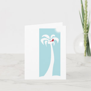 Huvudsaklig röd Snowbird Notecard Helgkort
