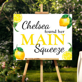 Huvudsaklig squeeze citron bröllopsfest Anpassad a Poster