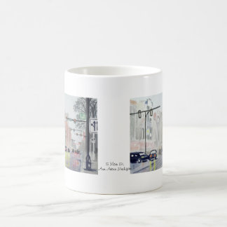 Huvudsaklig St för S, Ann Arbor Michigan Kaffemugg