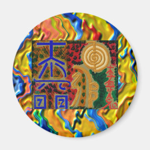 Huvudsakliga läka symboler för REIKI Magnet