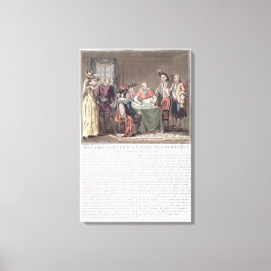 Huvudsakliga Mazarin (1602-61) avslutar freden av Canvastryck