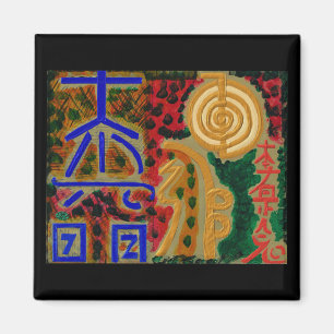 Huvudsakliga Reiki som läker symbolmagnetmagneter Magnet