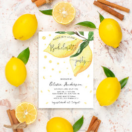 Huvudsakliga Squeeze Lemon Bachelorette Party Inbjudningar