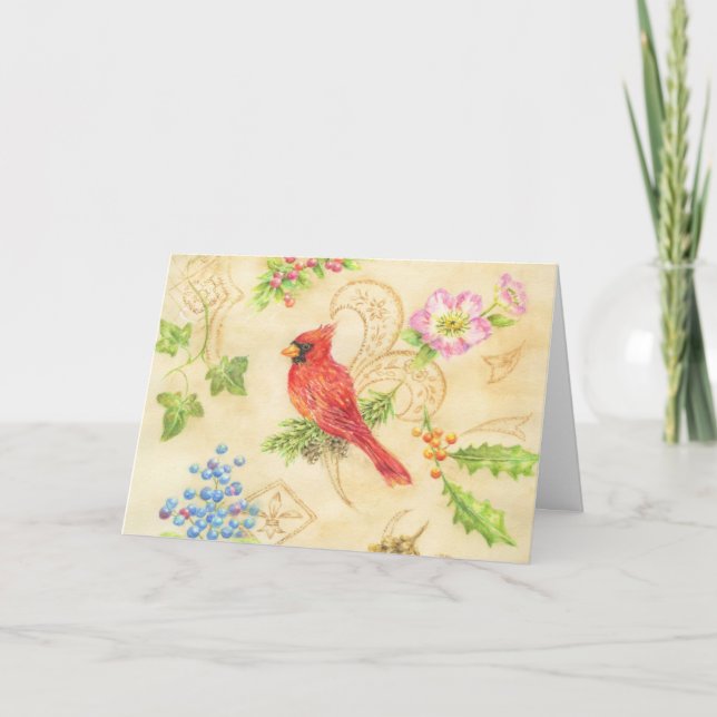 Huvudsakliga tackkort för jul kort (Framsida)