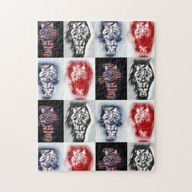 Huvudsakliga trender för Funky av konsthandling Pussel (Vertikal)