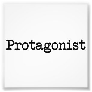 Huvudsakligt tecken för huvudrollsinnehavare av fototryck