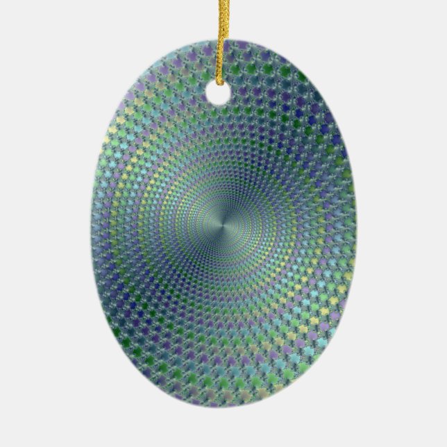 Huvudsmärtor Fractal Julgransprydnad Keramik (Framsidan)