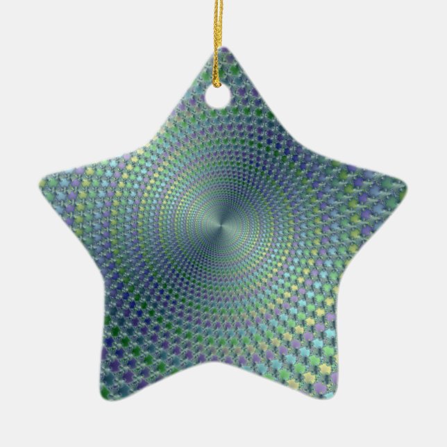 Huvudsmärtor Fractal Julgransprydnad Keramik (Framsidan)