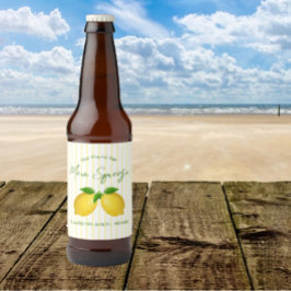 Huvudsqueeze citron bröllopsdusch ölflaska etikett