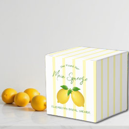 Huvudsqueeze Citron Bröllopsfest Presentaskar