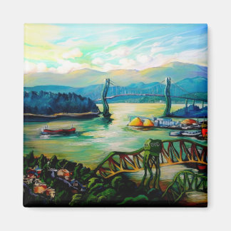 Huvudstad Backe Dawn Magnet