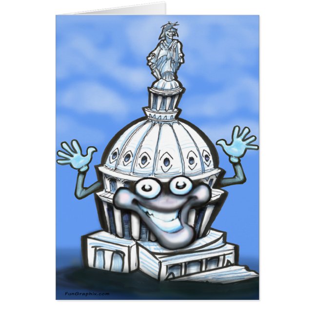 Huvudstad Backe Hälsningskort (Framsidan)