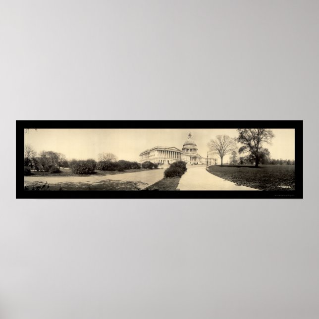 Huvudstad Byggande DC Photo 1909 Poster (Framsidan)