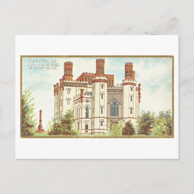 Huvudstad Bygger i Baton Rouge, Louisiana. Vykort (Framsida)