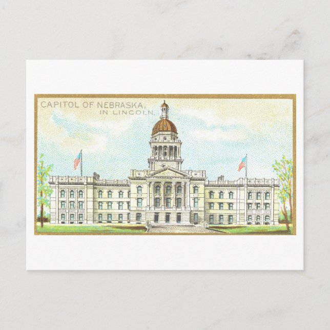 Huvudstad Bygger i Lincoln, Nebraska, Vintage Vykort (Framsida)