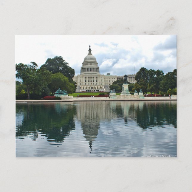 Huvudstad Byggnad i Stater Vykort (Framsida)