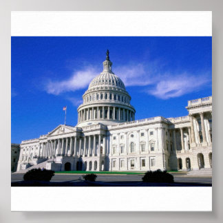Huvudstad-Byggnad-Washington-DC Poster