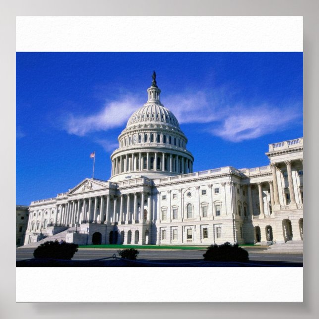 Huvudstad-Byggnad-Washington-DC Poster (Framsidan)
