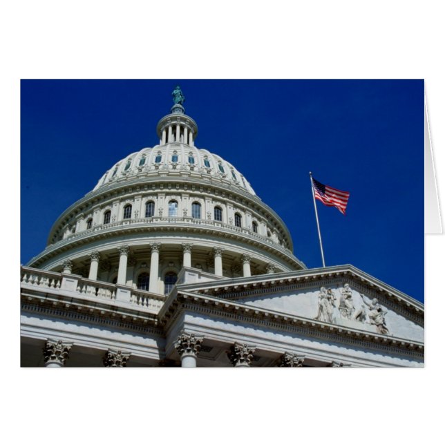 Huvudstad Byggnad, Washington, Förenta staterna Hälsningskort (Framsidan Horizontal)