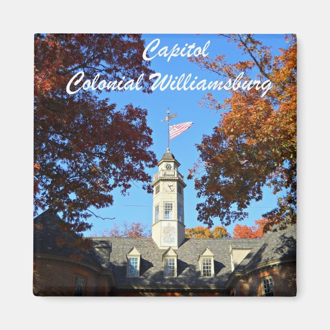 Huvudstad, Colonial Williamsburg Magnet (Framsidan)
