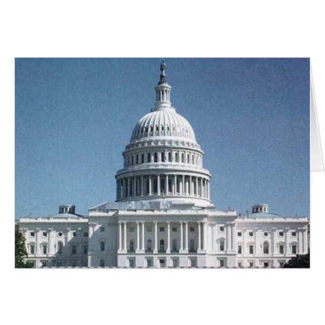 Huvudstad Dome Hälsningskort (Framsidan Horizontal)