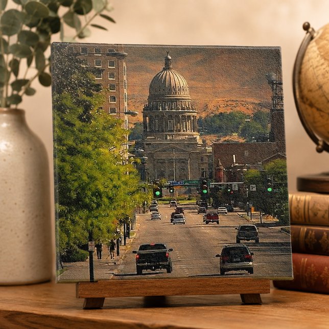Huvudstad i Boise, Idaho Kakelplatta (State Capital in Boise, Idaho Tile)