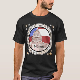 Huvudstad Ny normal politisk t-shirt