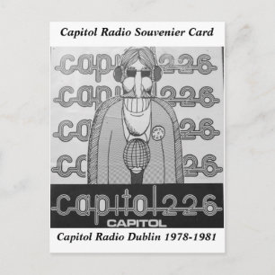 Huvudstad Radio Dublin Ireland Souvenier Vykort