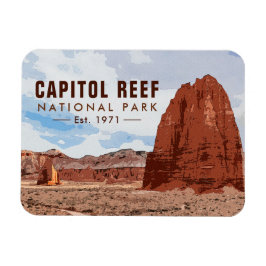 Huvudstad Reef National Park Cathedral Valley Loop Magnet