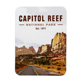 Huvudstad Reef National Park Cathedral Valley Loop Magnet