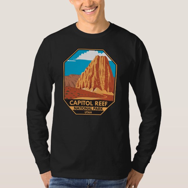Huvudstad Reef National Park Cathedral Valley Loop T Shirt (Framsida)