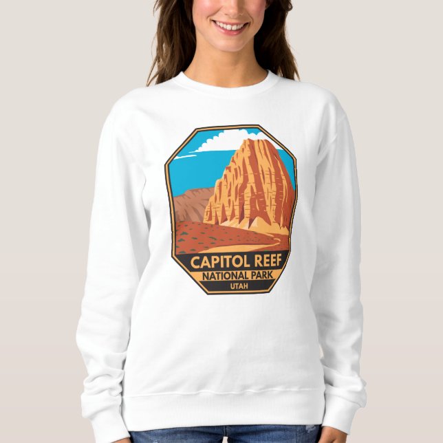 Huvudstad Reef National Park Cathedral Valley Loop T Shirt (Framsida)