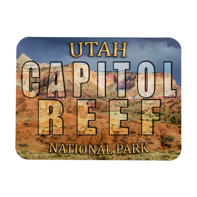 Huvudstad Reef National Park Magnet (Horisontell)