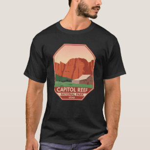 Huvudstad Reef National Park Ranch Vintage T Shirt