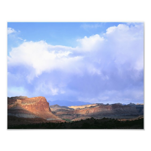 Huvudstad Reef National Park, Utah. USA. Kumulus Fototryck (Framsidan)