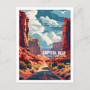 Huvudstad Reef National Park Utah USA Vykort