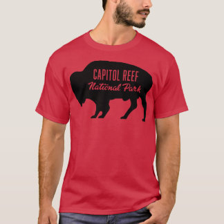 Huvudstad Reef nationalpark Buffalo Black T Shirt