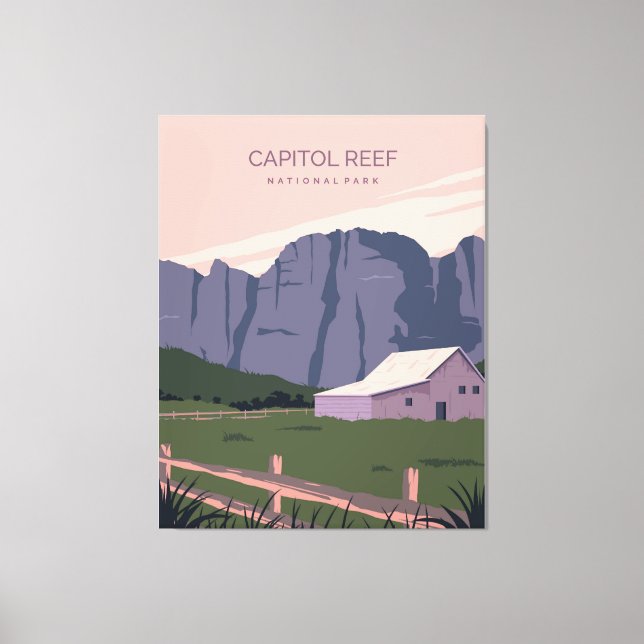 Huvudstad Reef nationalpark Canvastryck (Framsida)