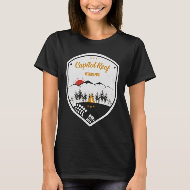 Huvudstad Reef nationalpark Retro Souvenir T Shirt (Framsida)