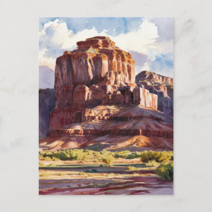 Huvudstad Reef nationalpark Utah Watercolor Vykort
