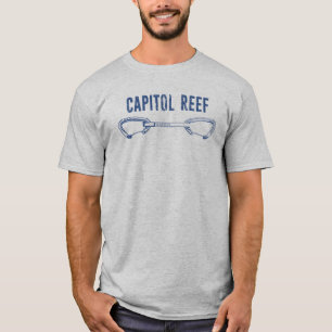 Huvudstad Reef Sten klättermekanism Quickdraw T Shirt