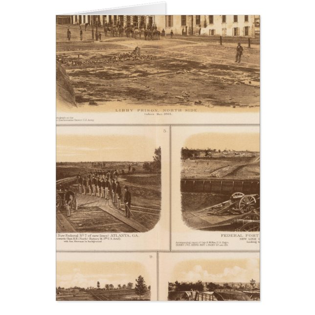 Huvudstad, Richmond Libby-fängelset Hälsningskort (Framsidan)