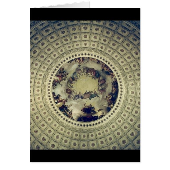 huvudstad rotunda gräns hälsningskort (Framsidan)