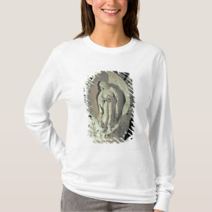 Huvudstad som visar understödjanyckeln av t-shirt