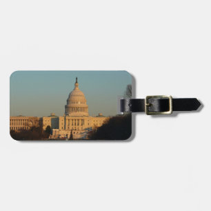 Huvudstad vid jul Washington DC Helgdag Bagagebricka