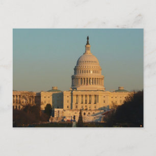 Huvudstad vid jul Washington DC Helgdag Helg Vykort
